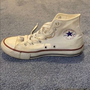 Kids White High Top Converse